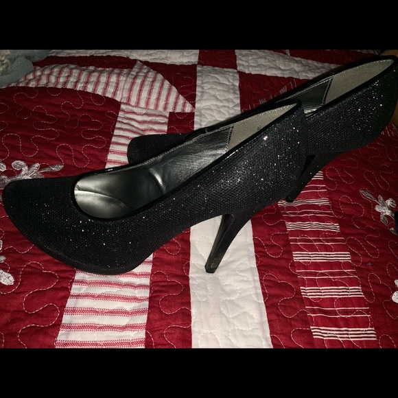Black sparkle heels - Picture 2 of 2